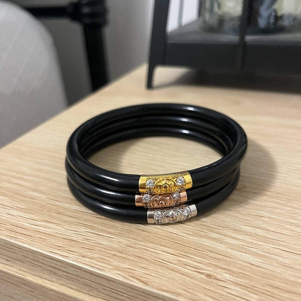 BuDhaGirl Black Three Kings bangle set
